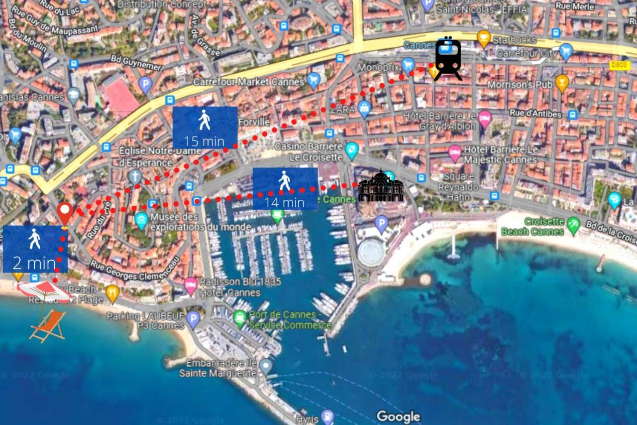 Le Dol - 150M Plages - Suquet - Verriere Cote D'Azur カンヌ エクステリア 写真